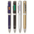The Metal Collection Twist Action Ballpoint Pen w/ Diamond Cut Ring